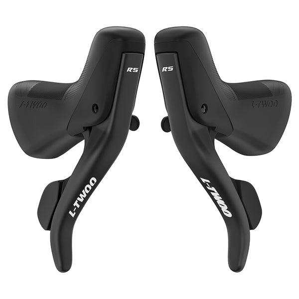 Levier-Manette Route Patin Ltwoo 2 X 9V. Avec Dérailleurs Avant + Arrière Noir Compatible Shimano (Paire)