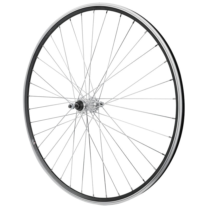 Roue Route Patin Blocage 700 Mach1 Cfx Noir Arrière Moyeu Alu Roue Libre 1V Jante 13C 36 Rayons Galva -Poids Max 110 Kg-