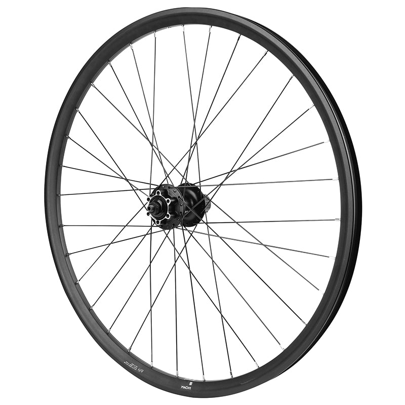 Roue VTT Disque Blocage 27.5" Pulse Arrière Noir Moyeu Velox Disque 6 Trous Cassette 11-10-9V Jante 23C 32 Rayons -Poids