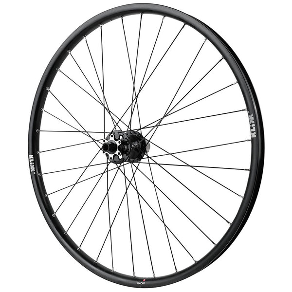 Roue VTT Disque 26" Klixx Tubeless Ready Arrière Noir Moyeu Velox D462Db Cassette 11-10-9V Disque 6 Trous Axe Traversant