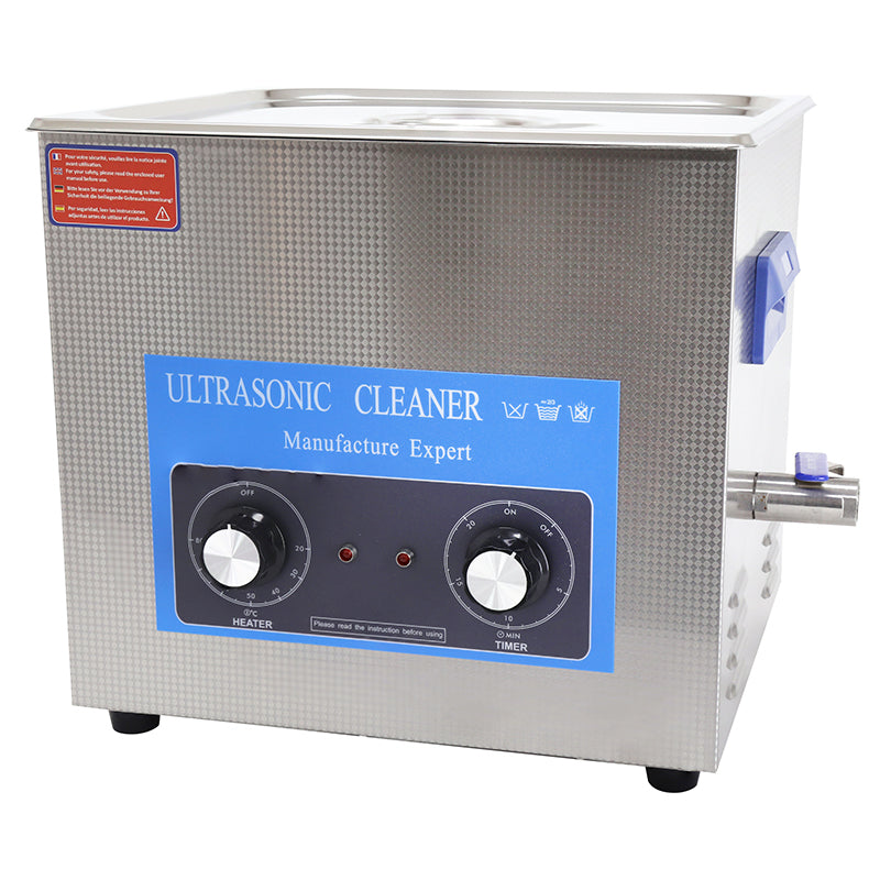 Nettoyeur-Bac Ultrasons Professionnel Analogique 15L 360 Watts Avec Vanne De Vidange (330X300X150 mm) (Qualite Premium)