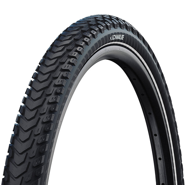 Pneu VTC - VAE Urbain 28-29 X 1.75 Schwalbe Marathon Mondial Noir Tr (47-622) Renfort 5 mm Flanc Reflex Homologué VAE E5
