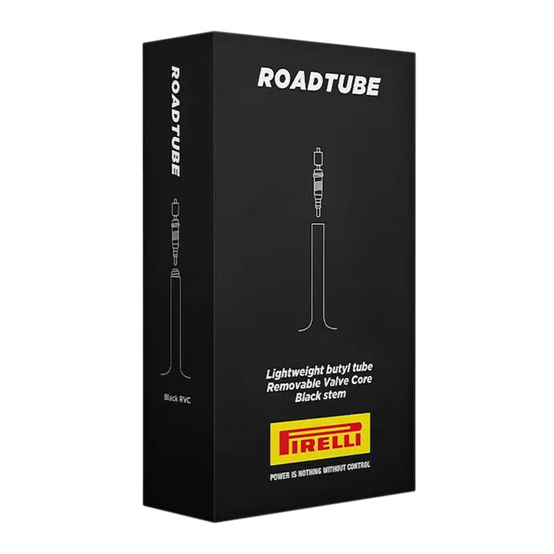 Chambre A Air Vélo 700 X 23-30 Pirelli Roadtube Valve Presta Noir 80 mm (Obus Demontable)