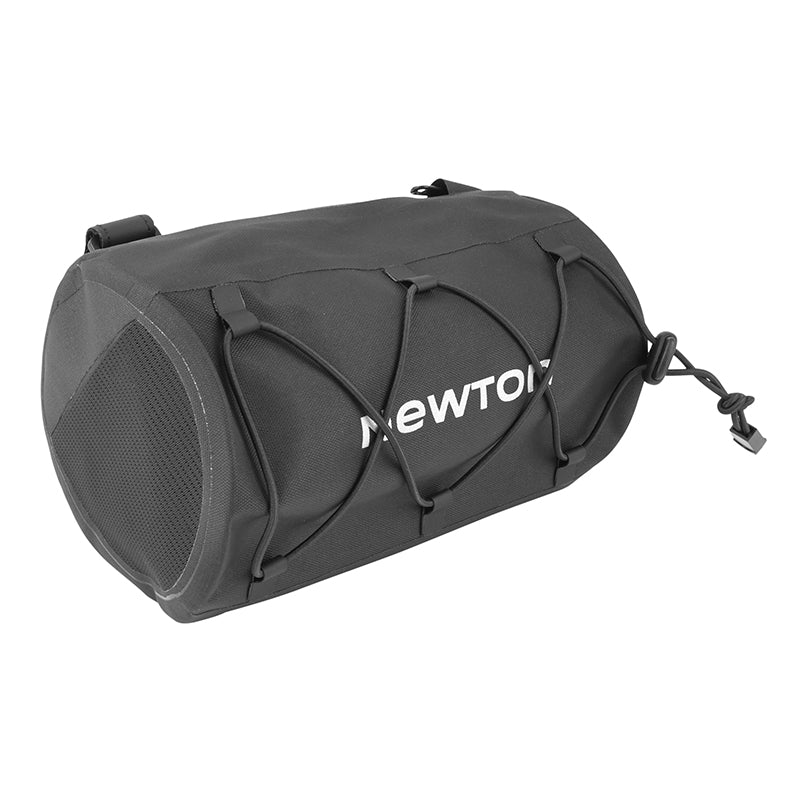 Sacoche De Cintre-Guidon Vélo Newton Noir Étanche Fixation Auto-Agrippantes (L 220 X L 100 X H 100 mm - 1.7Litres)
