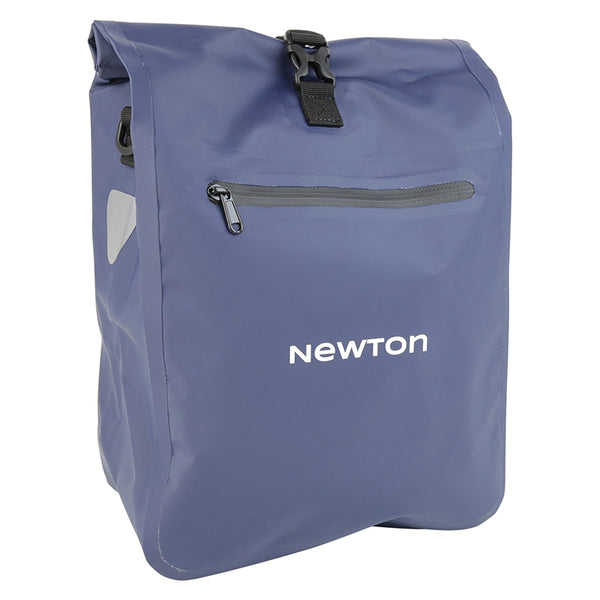Sacoche Arrière Vélo Laterale Sac Bandouliere Newton Bleu Droit-Gauche 20L Fixation A Crochet Et Velcro Pour Porte Bagag