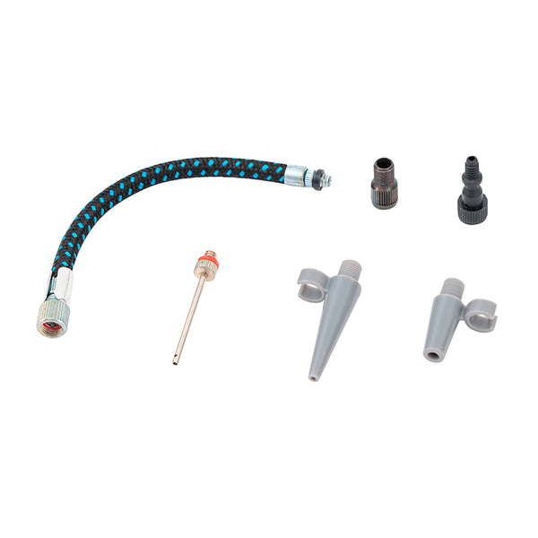 Embout De Gonflage Zefal Universel (Assortiment Embouts-Aiguille-Adaptateur-Flexible) (Kit 6 Pieces)
