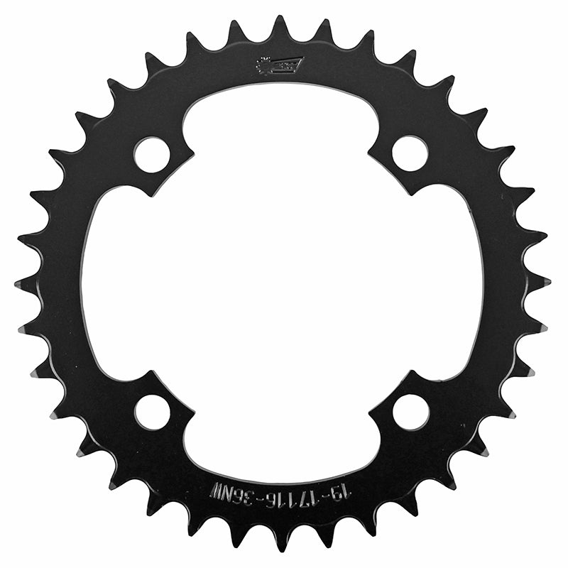 Plateau VAE-E-Bike 4 branches Ã˜ 104 Pour Bosch - Brose - Yamaha - Bafang Esjot 36 dents Mono Noir Acier Narrow Wide (12