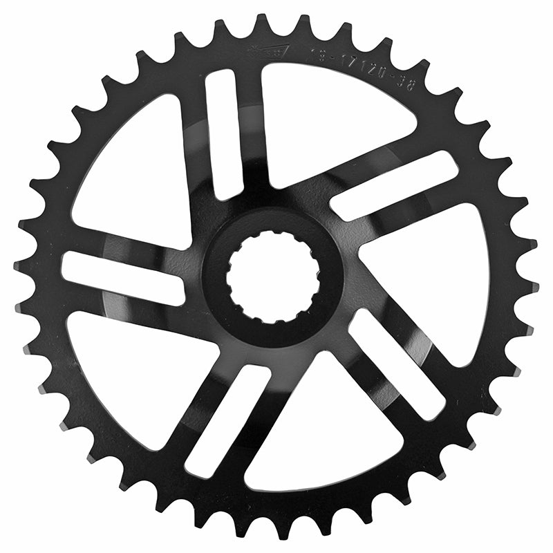 Plateau VAE-E-Bike Direct Mount Pour Bosch Esjot 38 dents Mono Noir Acier (2.38 - 1-2X3-32" - 5.65 Â– 1-2X11-128") (3Ãˆm
