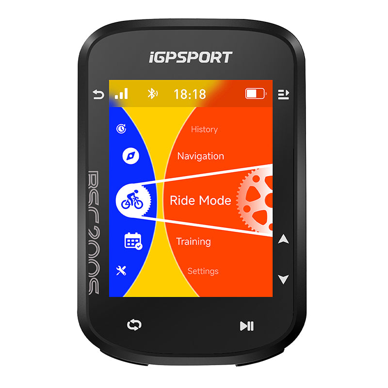 Gps - Compteur Igpsport Bsc200S Couleur Avec Vitesse, Altimetre, Temperature Compatible Strava - Options : Capteur Cadence, Vitesse Et Cardio