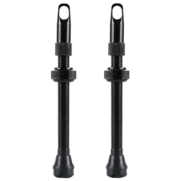Valve De Pneu Tubeless Presta Velox Alu Noir 60 mm Obus Demontable (Vendu A La Paire Sur Carte) Compatible Bosch