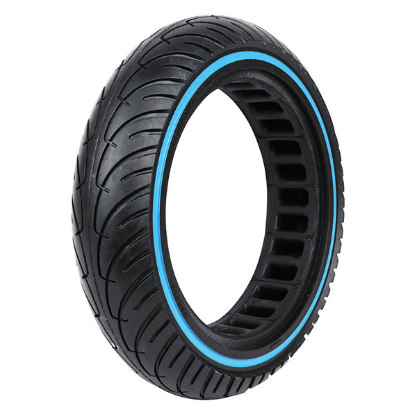 Pneu Trottinette Plein 8.5 X 2.00 Noir Liseret Bleu - Noir- Largeur Intérieur 36 mm (Pour Cecotec Bongo Série A, Cecotec