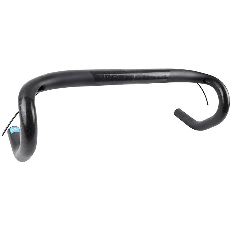 Cintre Route Pro Vibe Anatomic Carbone Noir L 42 Extérieur (Axe-Axe 42 cm) Pour Potence 31.8 mm Pour Passage Câble Inter