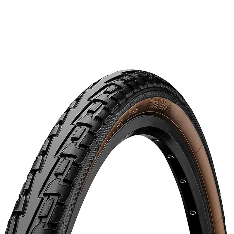 Pneu VTC Urbain 700 X 47 Continental Ride Tour Noir Flanc Marron Tr (47-622) Compatible VAE