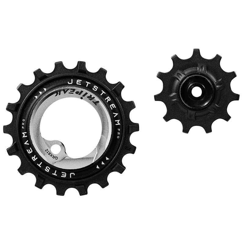 Galet Dérailleur Aopw Tripeak 11-18 Dents Céramique 11X1V. Shimano Grx Rx812 - 817 Argent (Jeu De 2) (Garantie 4 Ans)