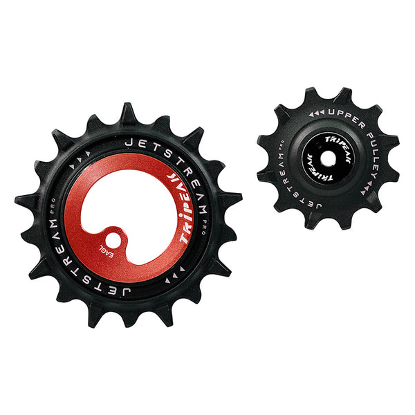 Galet Dérailleur Aopw Tripeak 12-18 Dents Céramique 12X1V. Sram VTT Eagle Axs Rouge (Jeu De 2) (Garantie 4 Ans)