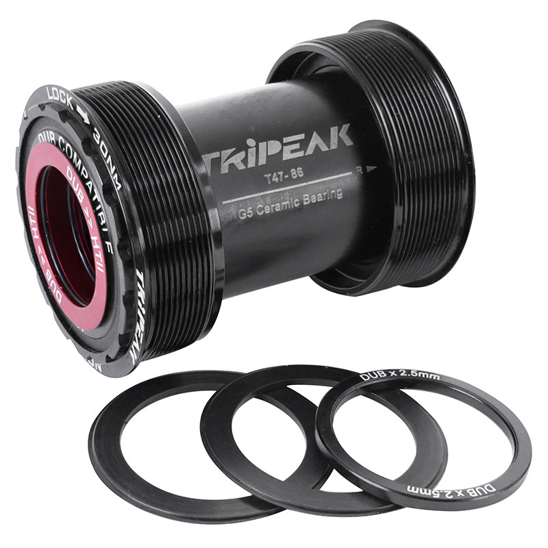 Cuvette Intégré Boîtier Filete Route Tripeak 3En1 Céramique Boite De 86-92 mm Diam T47 mm Pour Axe 24 mm, 28.99 mm, 30 m