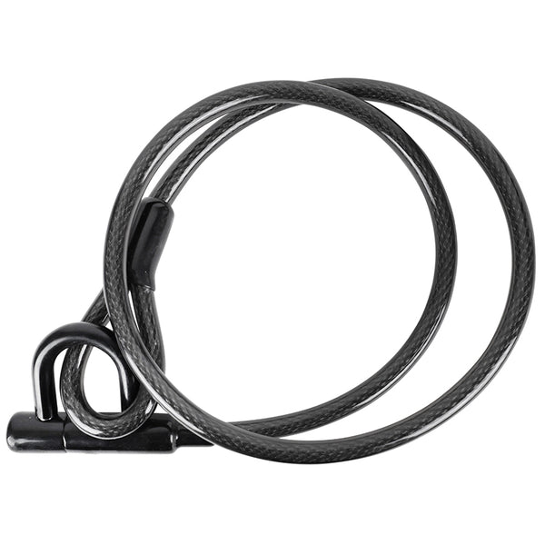 Antivol Vélo - Trottinette Câble-U A Clé Diam 15 mm L 1,50 M Noir Livre Avec 2 Clés - Niveau Sécurité 7