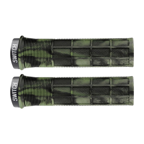 Poignée City-VTT Switch Supergrip Lock-On Vert Fume (Paire)
