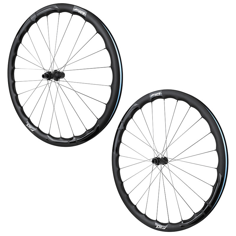 Roues Route Disque 700 Fir Fc 38 Pro Centerlock Carbone Noir Cassette Shimano 12-11V Axe Traversant 12-100 Et 12-142 Hau