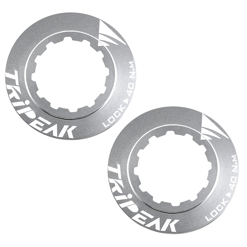 Écrou Disque De Frein Centerlock Tripeak Aluminium Ultra Léger 7G Argent - Serrage Interne (Vendu A La Paire)