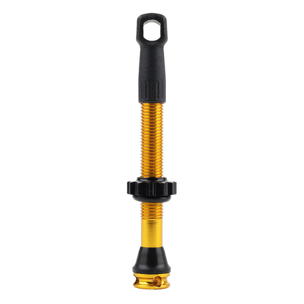 Valve De Pneu Tubeless Presta Newton Colori Or 47 mm 4 Trous Pour Diffusion Preventif (Vendu A L'Unite) - Livre Avec Dém