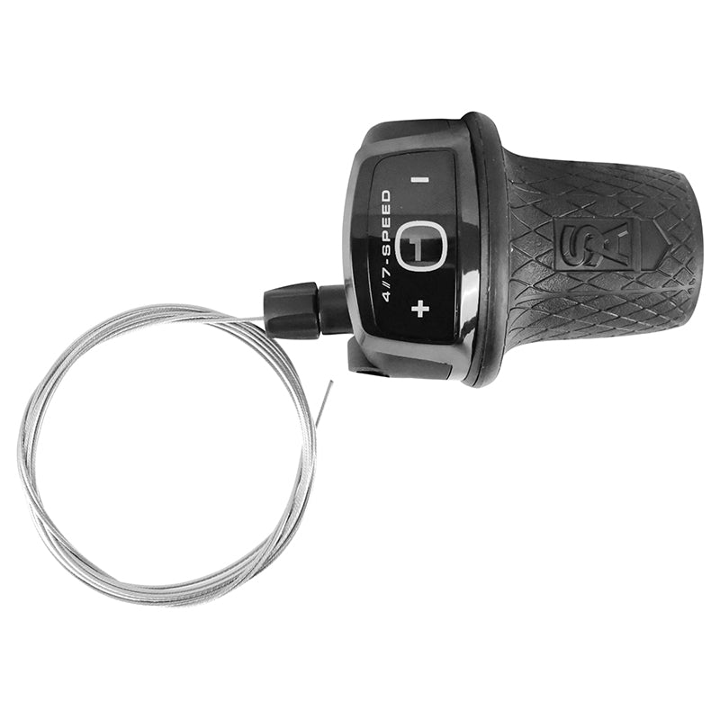 Manette City Sturmey Archer Twist Shifter 4V. (Câble Inclus) Compatible Shimano Nexus (Poignée Tournante)