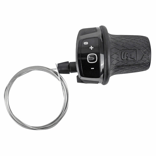 Manette City Sturmey Archer Twist Shifter 5V. (Câble Inclus 2,25M) Compatible Shimano Nexus (Poignée Tournante)