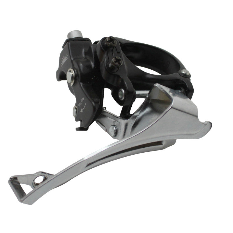 Dérailleur VTT Avant Sunrace M50 A Collier Bas 34,9 Pour 42X32X22 Tirage Haut-Bas (Avec Collier Adaptateur 31.8 Et 28.6)
