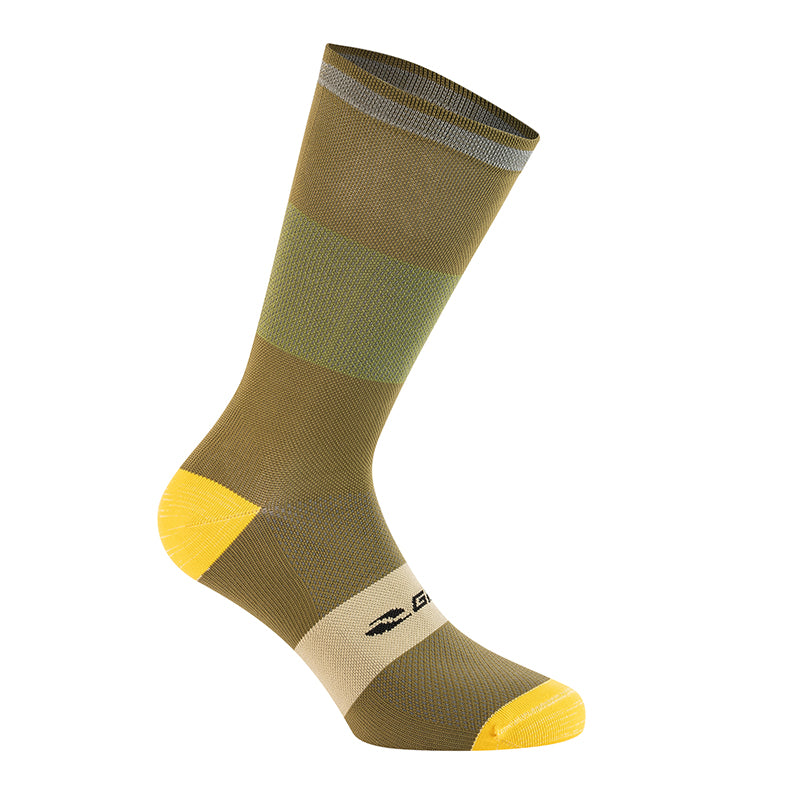 Chaussettes - Socquettes Été Gist Reflex Ocre 40-43 Avec Bande Reflechissante - Hauteur 20 cm (Paire)