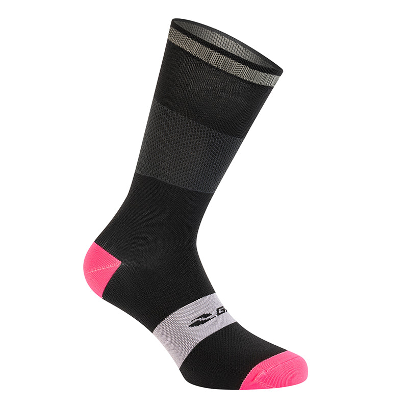 Chaussettes - Socquettes Été Gist Reflex Noir 40-43 Avec Bande Reflechissante - Hauteur 20 cm (Paire)