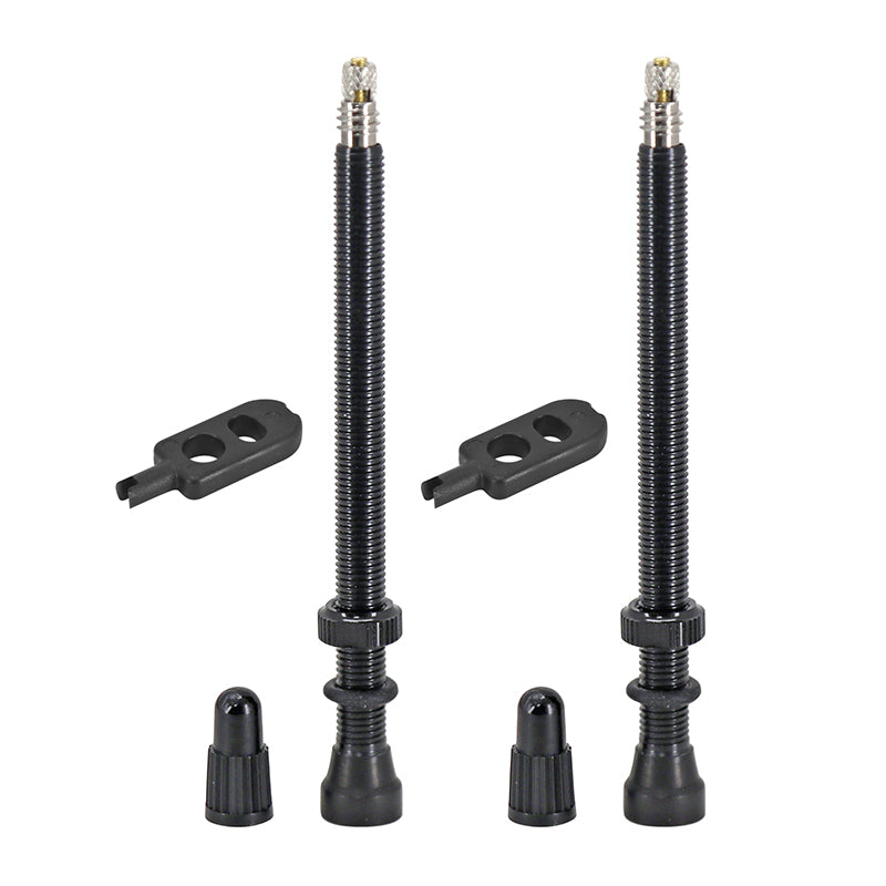 Valve De Pneu Tubeless Presta Hutchinson 80 mm Obus Demontable (Vendu A La Paire Sur Carte)