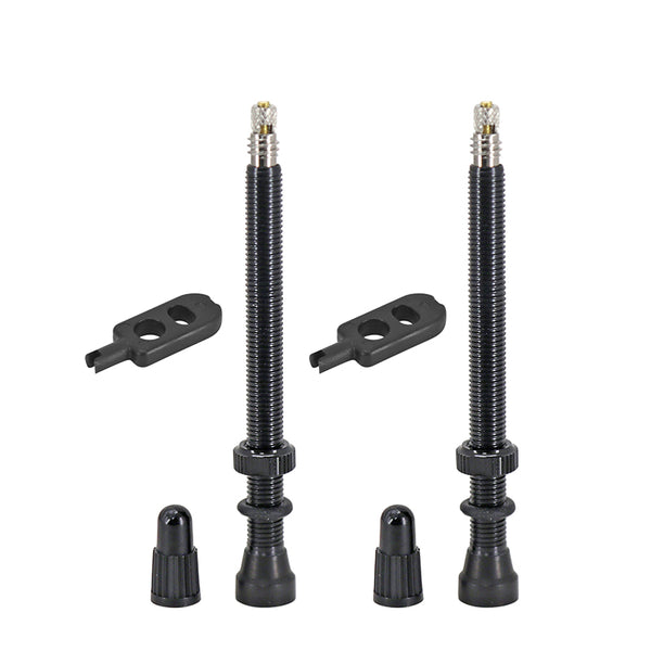 Valve De Pneu Tubeless Presta Hutchinson 60 mm Obus Demontable (Vendu A La Paire Sur Carte)