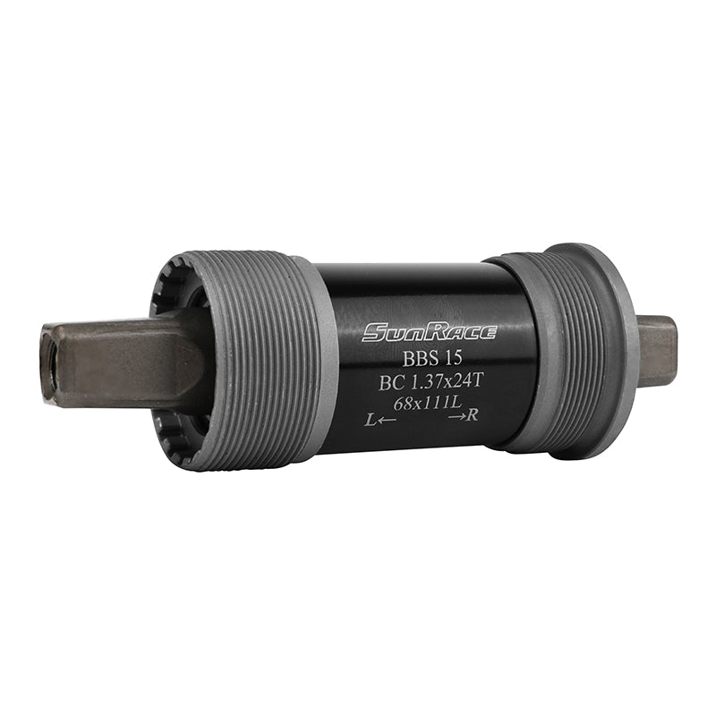 Boîtier Pédalier Sunrace Carré Bbs 111 mm (Boite De 68) Cuvettes Acier Filetage Anglais - Bsc - 1,37X24