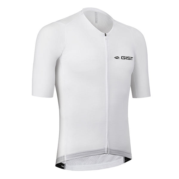 Maillot Gist Été Podium Manches Courtes Zip Total Blanc M