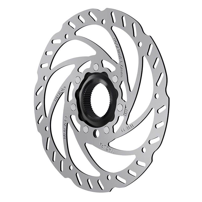 Disque De Frein VTT Centerlock Magura 180 mm Argent Avec Écrou (Montage Atelier)