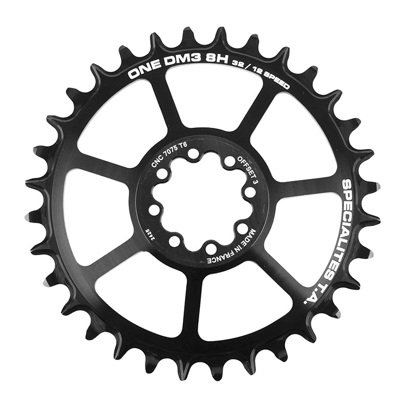Plateau VTT Direct Mount Pour Sram Gx - Xx1 - X01 Ta One Dm3 8H 32 dents 11-12V. Noir (Transmission Boost Deport 3 mm)