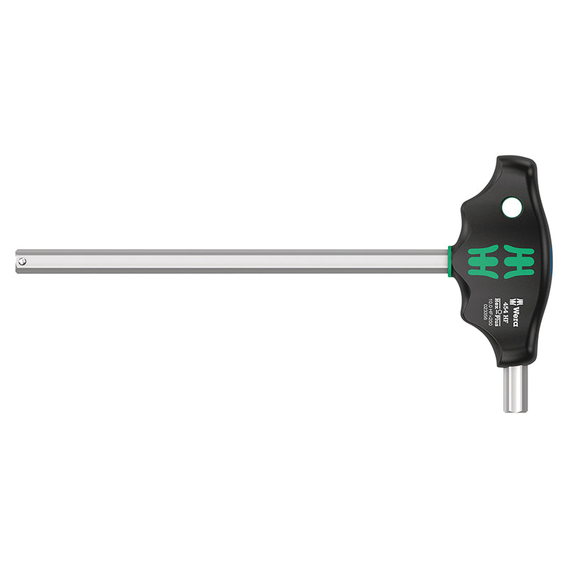 Clé Allen-6 Pans Manche En T Wera 454 Hex Plus 10X200 mm Noir-Vert (Vendu A L'Unite) -Marque Allemande Pour Les Ateliers