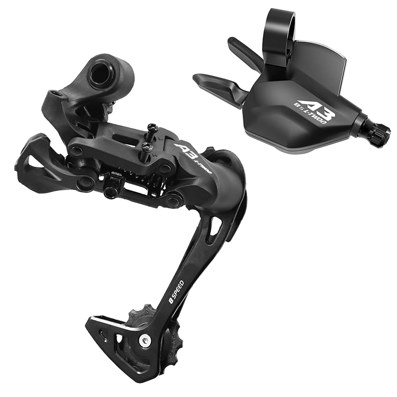 Manette Droite VTT Avec Dérailleur Ltwoo 8V. A3 Noir Compatible Sram