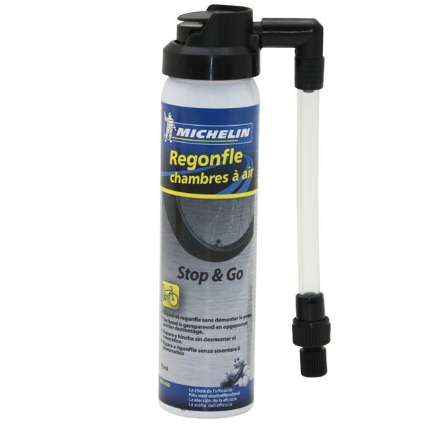 Bombe Anti-Crevaison Michelin Stop&Go Pneu Tubeless - Tubetype Presta-Schrader (75Ml)