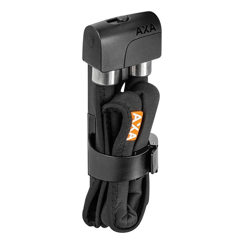 Antivol Vélo Pliable-Pliant Axa Foldable A Clé Diam 6.5 mm L0.95M Noir (Avec Fixations Sur Cadre) - Sécurité Niveau 7-15