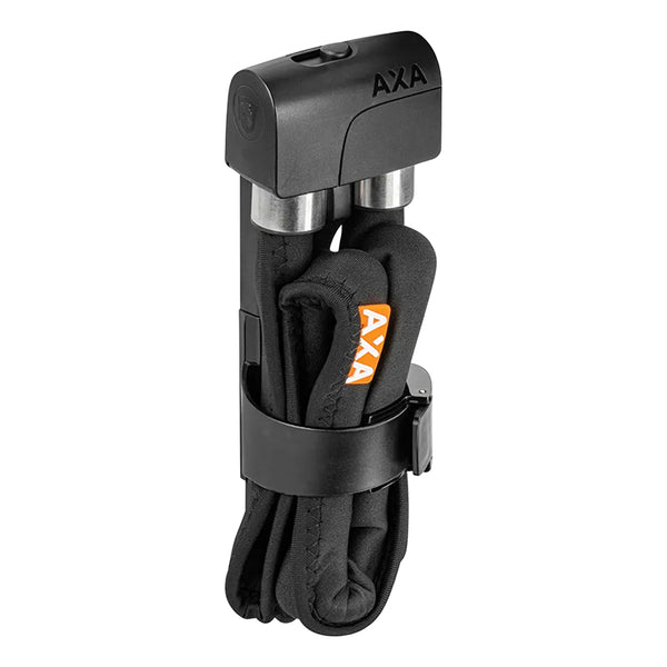 Antivol Vélo Pliable-Pliant Axa Foldable A Clé Diam 6.5 mm L0.95M Noir (Avec Fixations Sur Cadre) - Sécurité Niveau 7-15