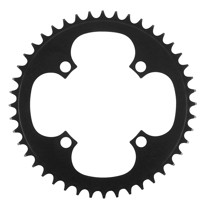 Plateau VAE-E-Bike 4 branches Ã˜ 104 Pour Bosch - Brose - Yamaha - Bafang Esjot 44 dents Mono Noir Alu (2.38 - 1-2X3-32"