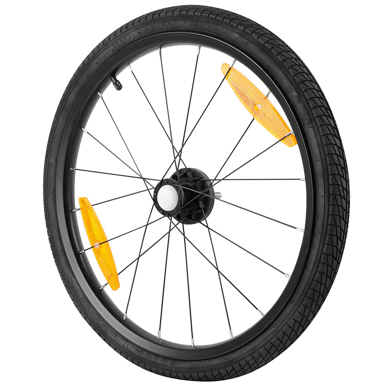 Roue Remorque Vélo 20" Moyeu Fusee Rayon Avec Pneu + Chambre (Droite) - Pour Remorque 161054