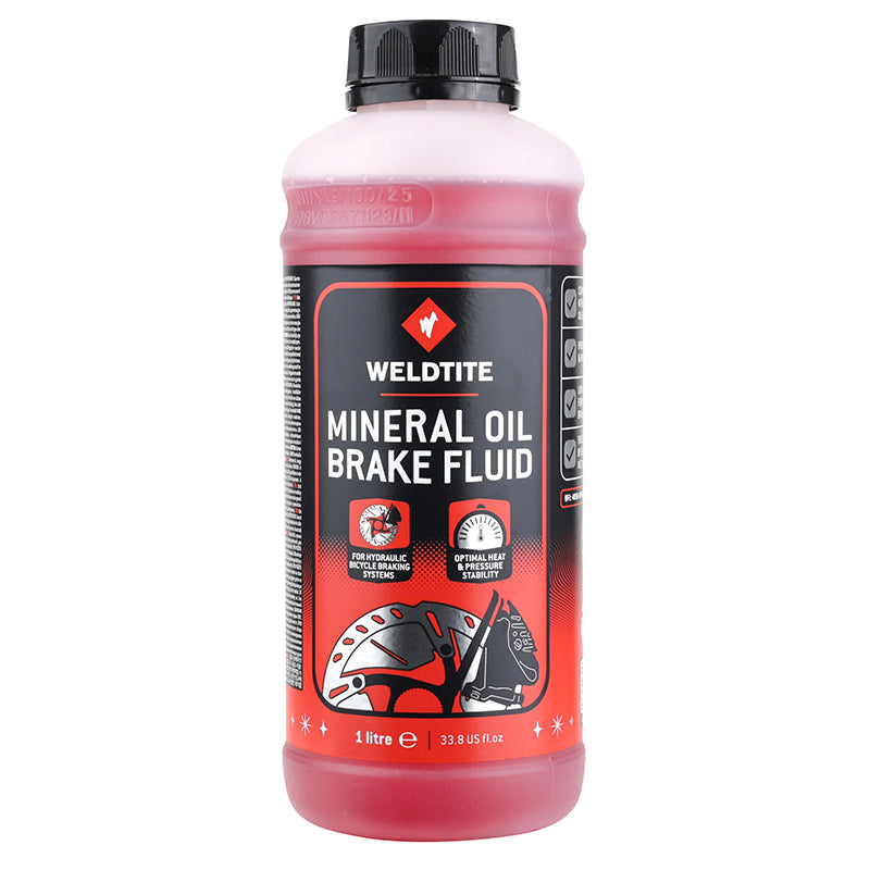 Liquide De Frein - Huile Vélo Weldtite Mineral Pour Shimano-Tektro-Magura (Bidon 1L) Colori Rose