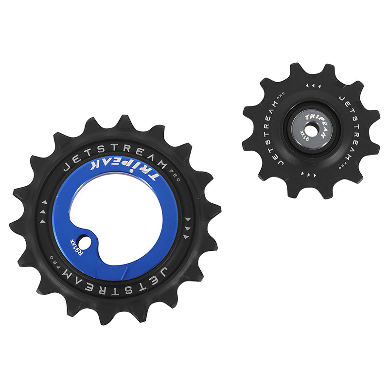 Galet Dérailleur Aopw Tripeak 12-18 Dents Céramique 11X2V. Shimano Dura-Ace R9100 Bleu Fonce (Jeu De 2) (Garantie 4 Ans)