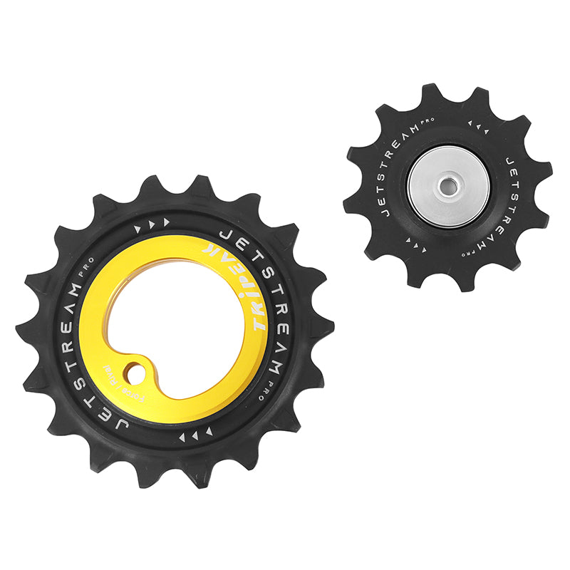Galet Dérailleur Aopw Tripeak 12-18 Dents Céramique 12X2V. Sram Axs Force-Rival D1-D2 Or -2023 (Jeu De 2) (Garantie 4 An