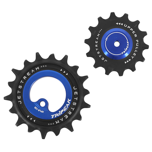 Galet Dérailleur Aopw Tripeak 14-18 Dents Céramique 13X1V. Sram Axs Xplr Red E1-Force-Rival E1 Bleu Fonce (Jeu De 2) (Ga