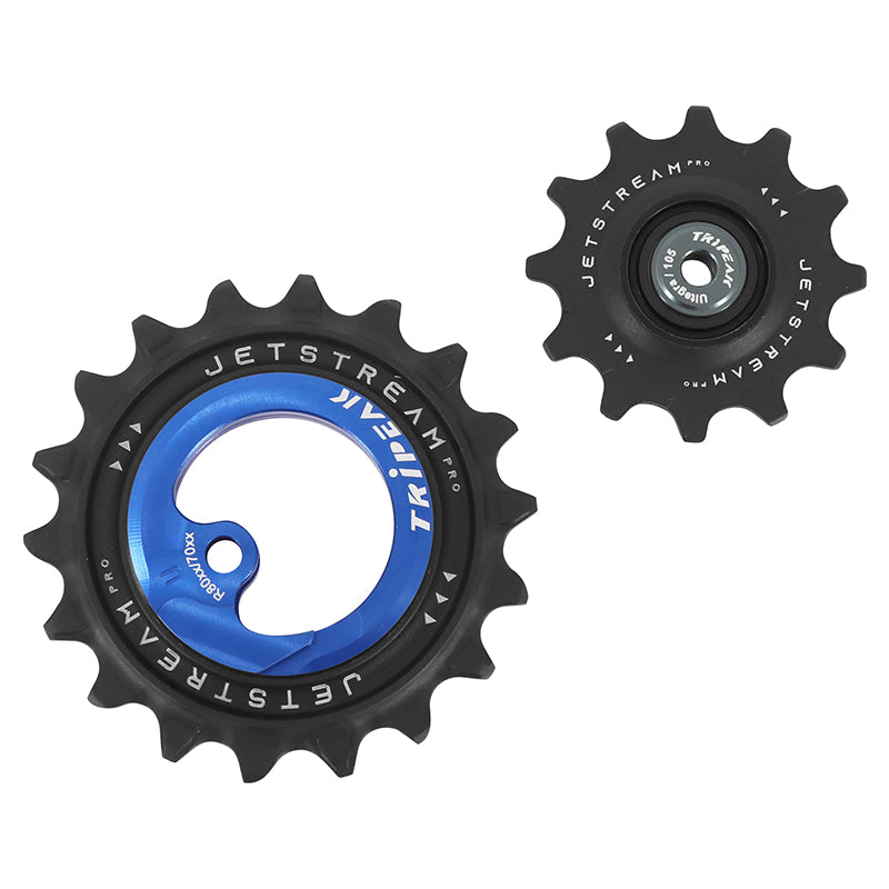 Galet Dérailleur Aopw Tripeak 12-18 Dents Céramique 11X2V. Shimano Ultegra R8000Gs - 105 R7000Gs Bleu Fonce (Jeu De 2) (