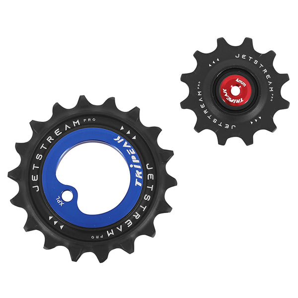 Galet Dérailleur Aopw Tripeak 12-18 Dents Céramique 12X1V. Sram Axs Xplr Red-Force-Rival Bleu Fonce (Jeu De 2) (Garantie