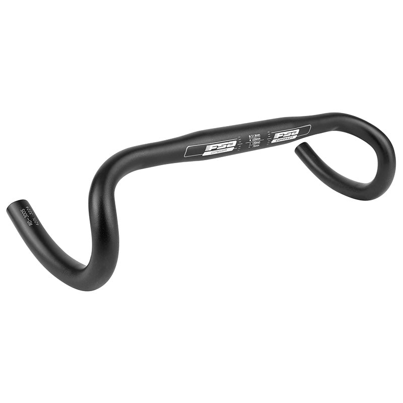 Cintre Route Fsa Omega Compact Alu Noir 31,8 L 44 Extérieur (Axe-Axe 42 cm)